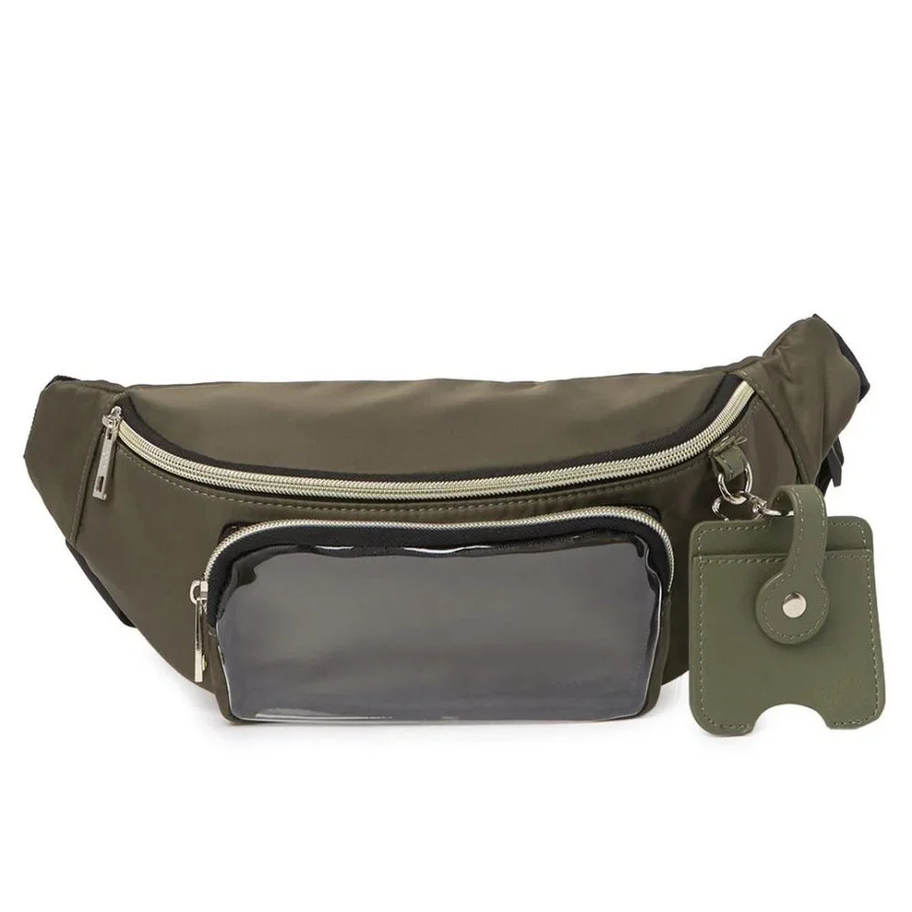 NEW Madden Girl Mask Sanitizer Holder Belt Bag Set Adjustable Strap Fanny Pack
